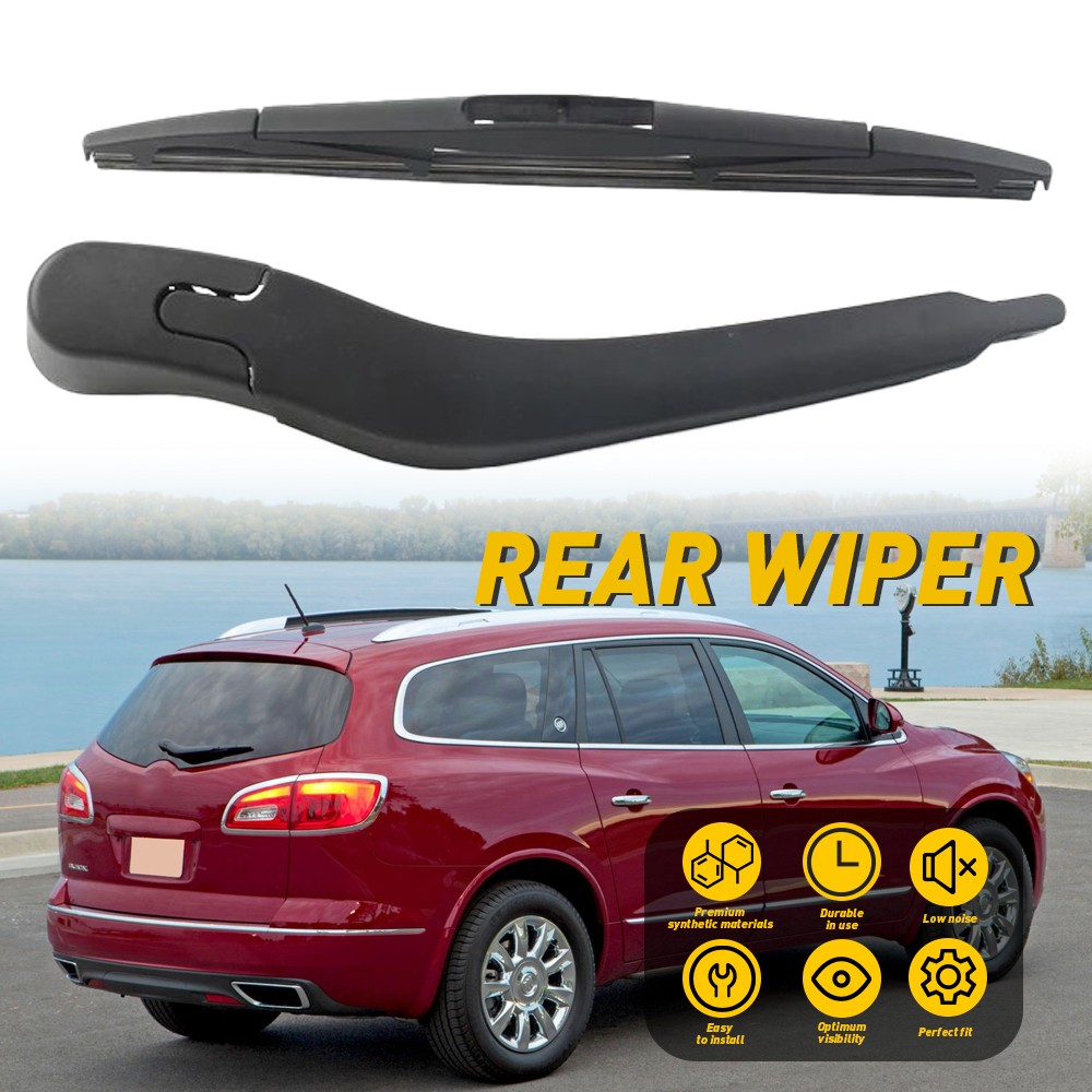 Rear Window Windshield Wiper Arm & Blade Set Replace For 2008-2017 Buick Enclave