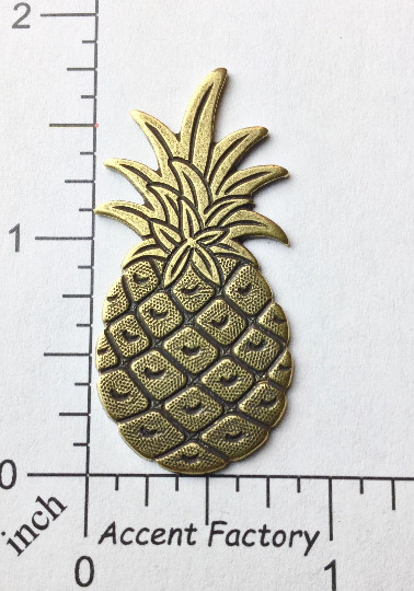 33593 Brass Oxidized Victorian Pineapple Jewelry Finding