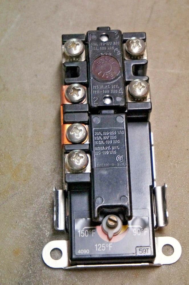 KNOX 4000HL Single Element Thermostat 19936 120/480 VAC Therm-O-Disc Style NEW!