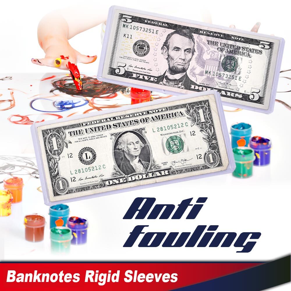 Fit For Modern Currency Notes Topload Holders 25 Banknotes Rigid Sleeves