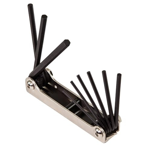 Klein Tools 9 Key SAE Silver Wrench Folding Hex Key Set Made in USA