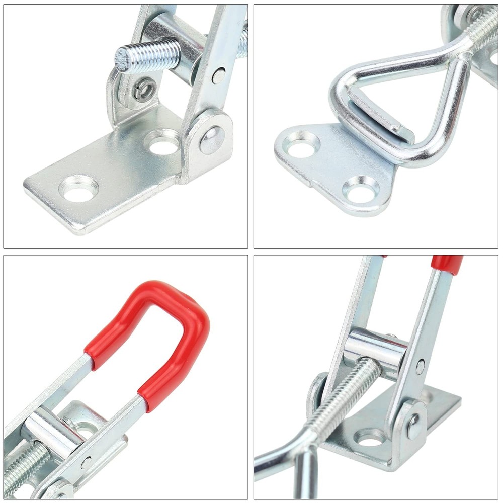 8 Pieces Adjustable Toggle Clamps, Heavy Duty Toggle Latch Clamps, Pull Latch...