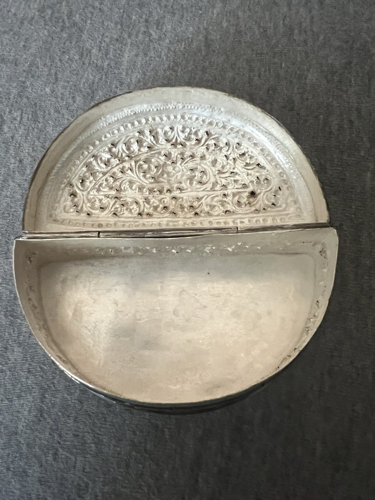 Silver Moon Crescent Box Lime Box