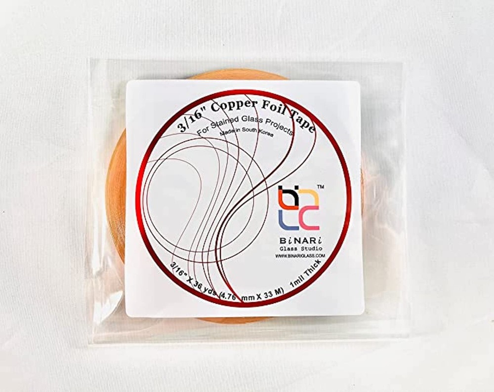 3/16 COPPER BACK Stained Glass Copper Foil - 1 Roll