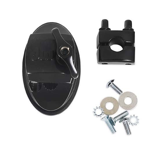 DW Tom Bracket, Pre 2012 w/ Screws - Black Chrome