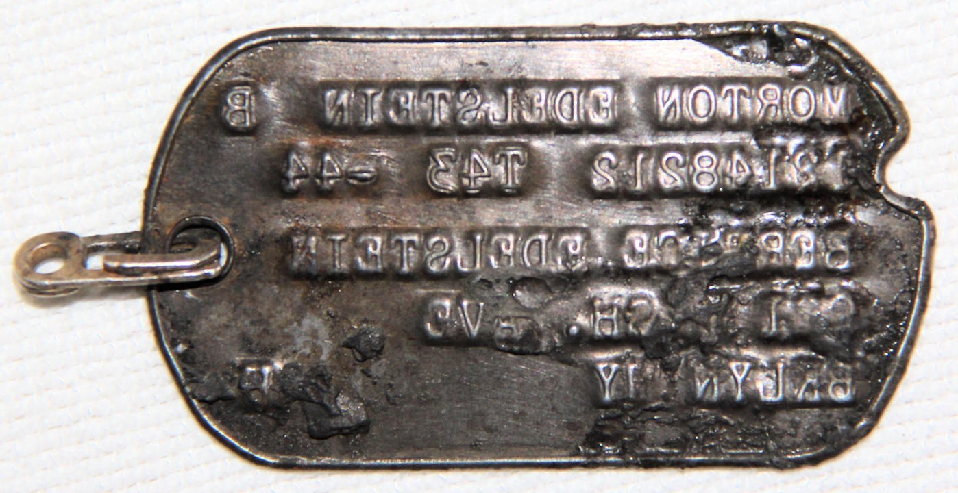 ORIGINAL WWII NAMED NEXT OF KIN DOG TAG