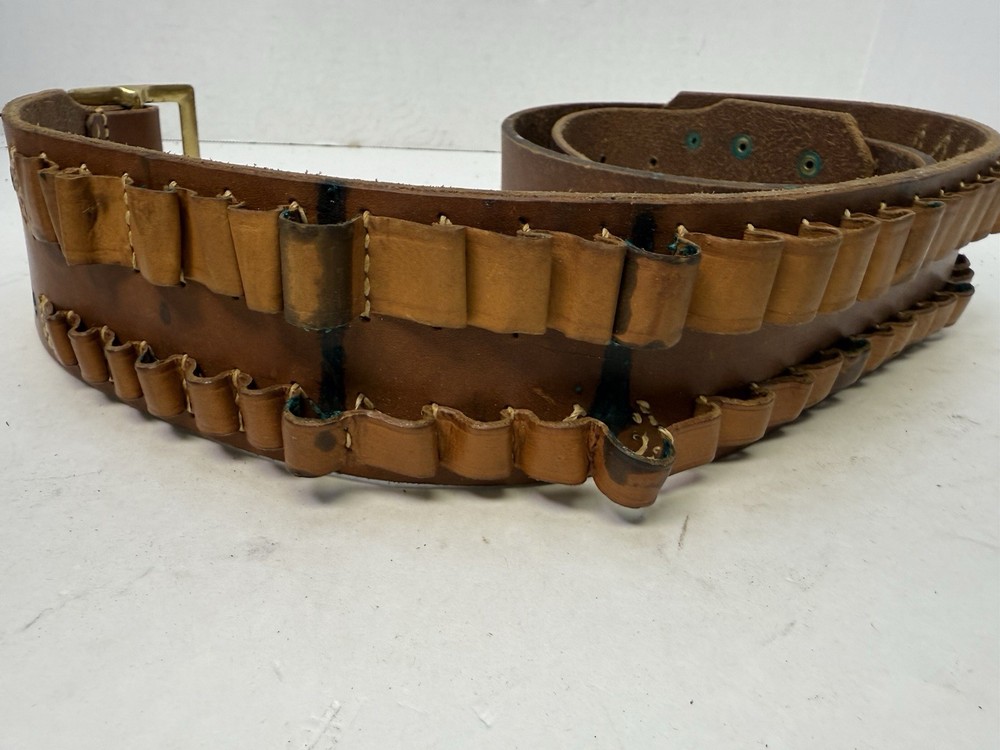 Vintage Hunter 206 Brown Leather Ammo Belt (A19)