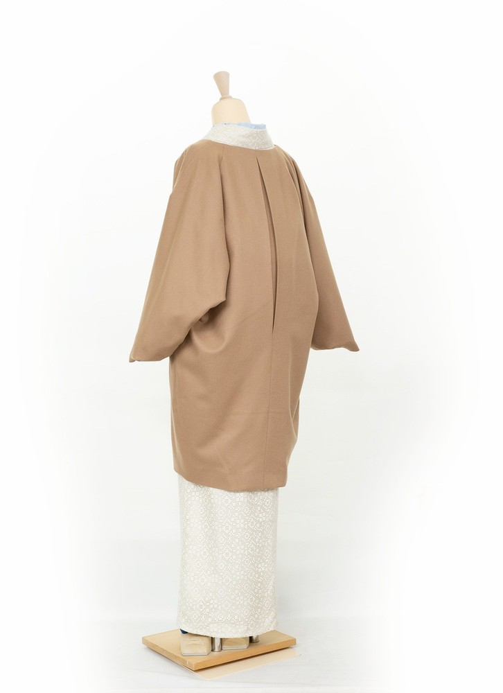 Collarless Coat (Camel) s-SAK-NCC181212 Ready to Ship
