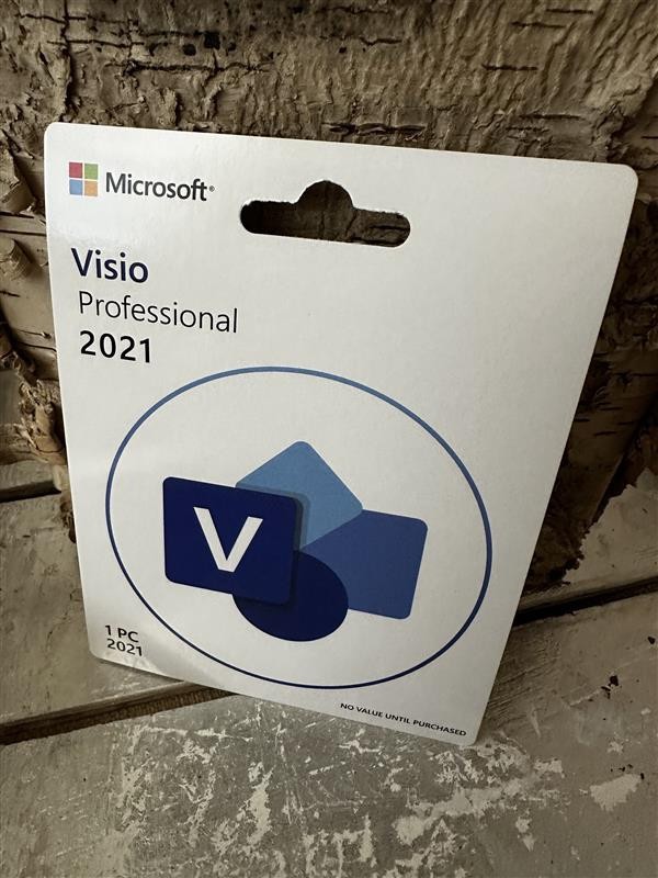 Microsoft Visio 2021 Professional Card 1 User new Genuine