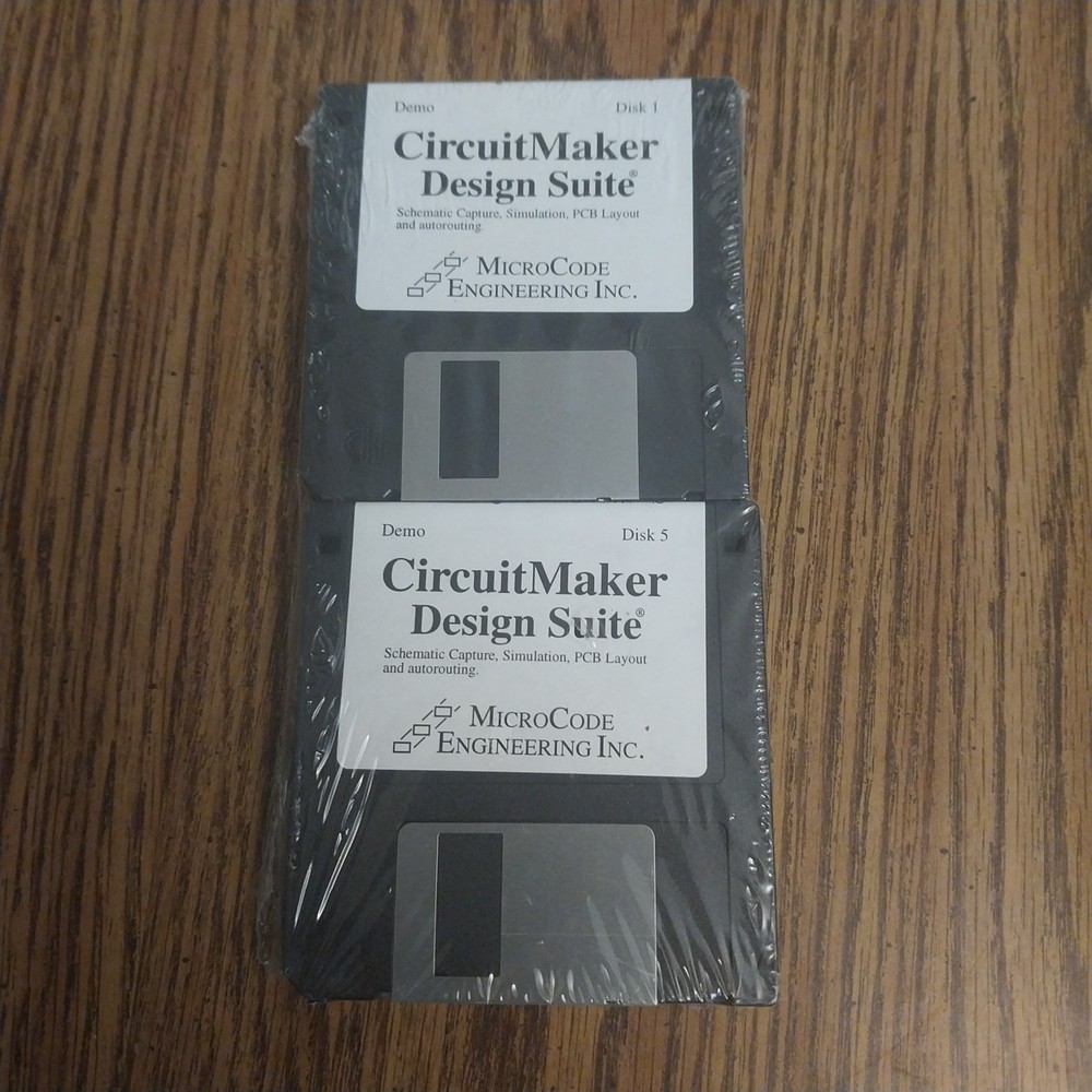 CircuitMaker Design Suite Demo 5 Diskette Set MicroCode Engineering Inc 1997 New