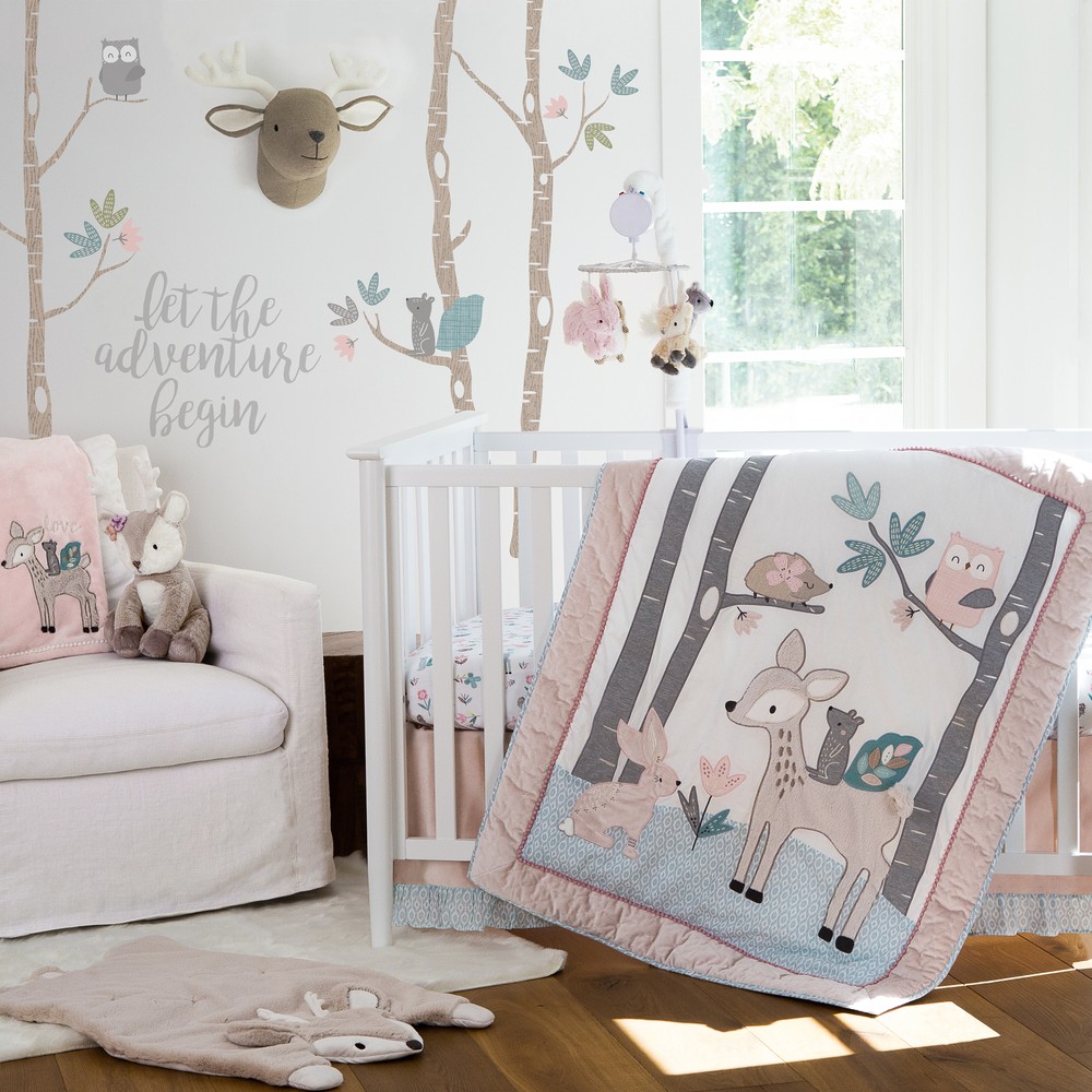 Everly 5-Piece Nursery Crib Bedding Set - Levtex Baby