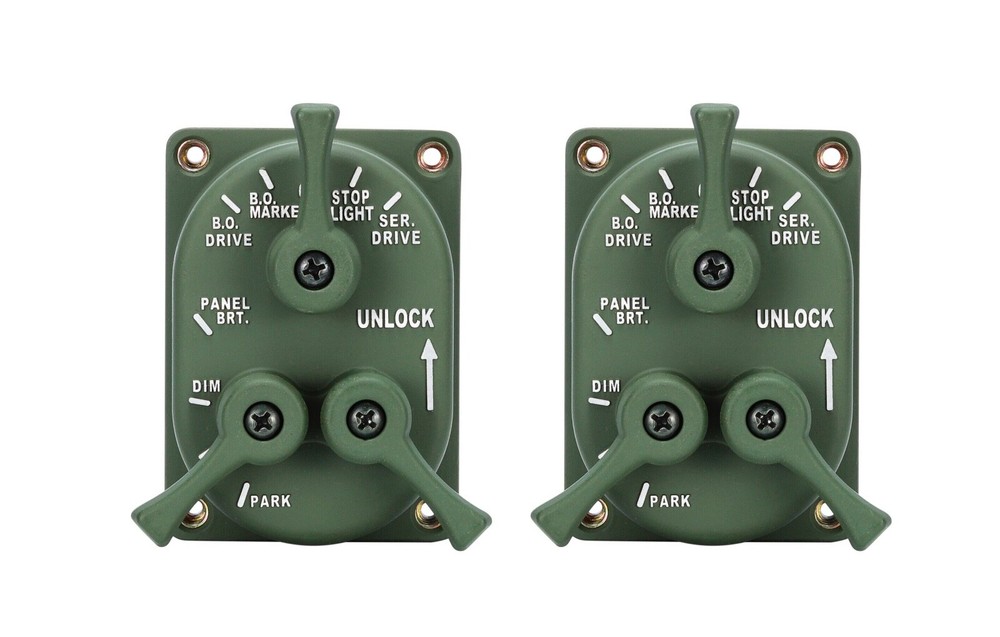 HMMWV Light Control Switch x 2 Willys Jeep,Humvee M35,M809