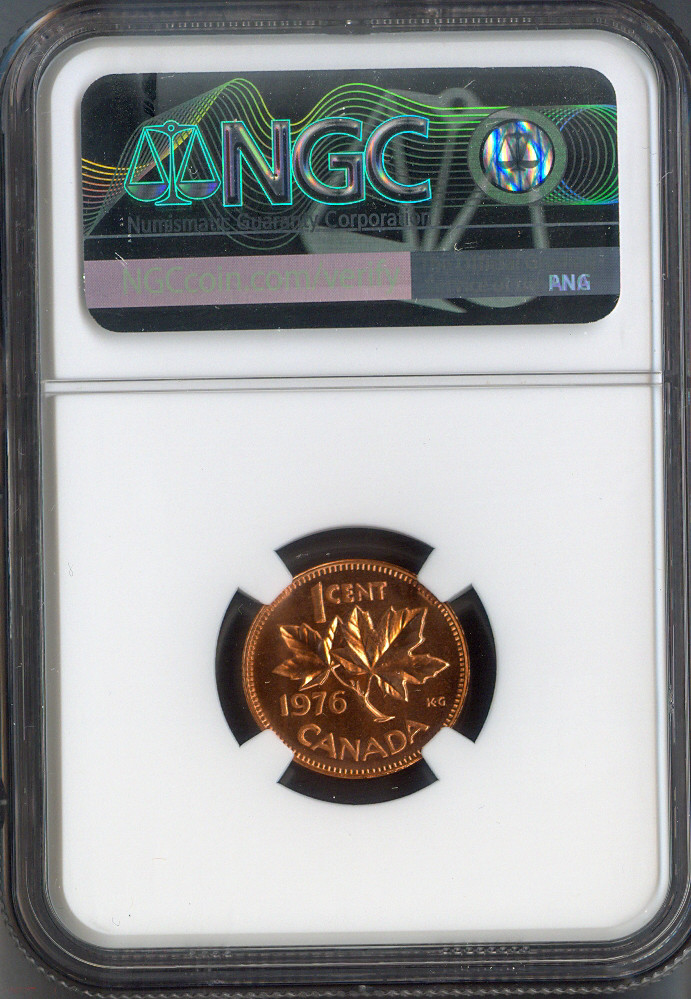 1976 Canada Small Cent NGC MS67 RD MAC - Quality