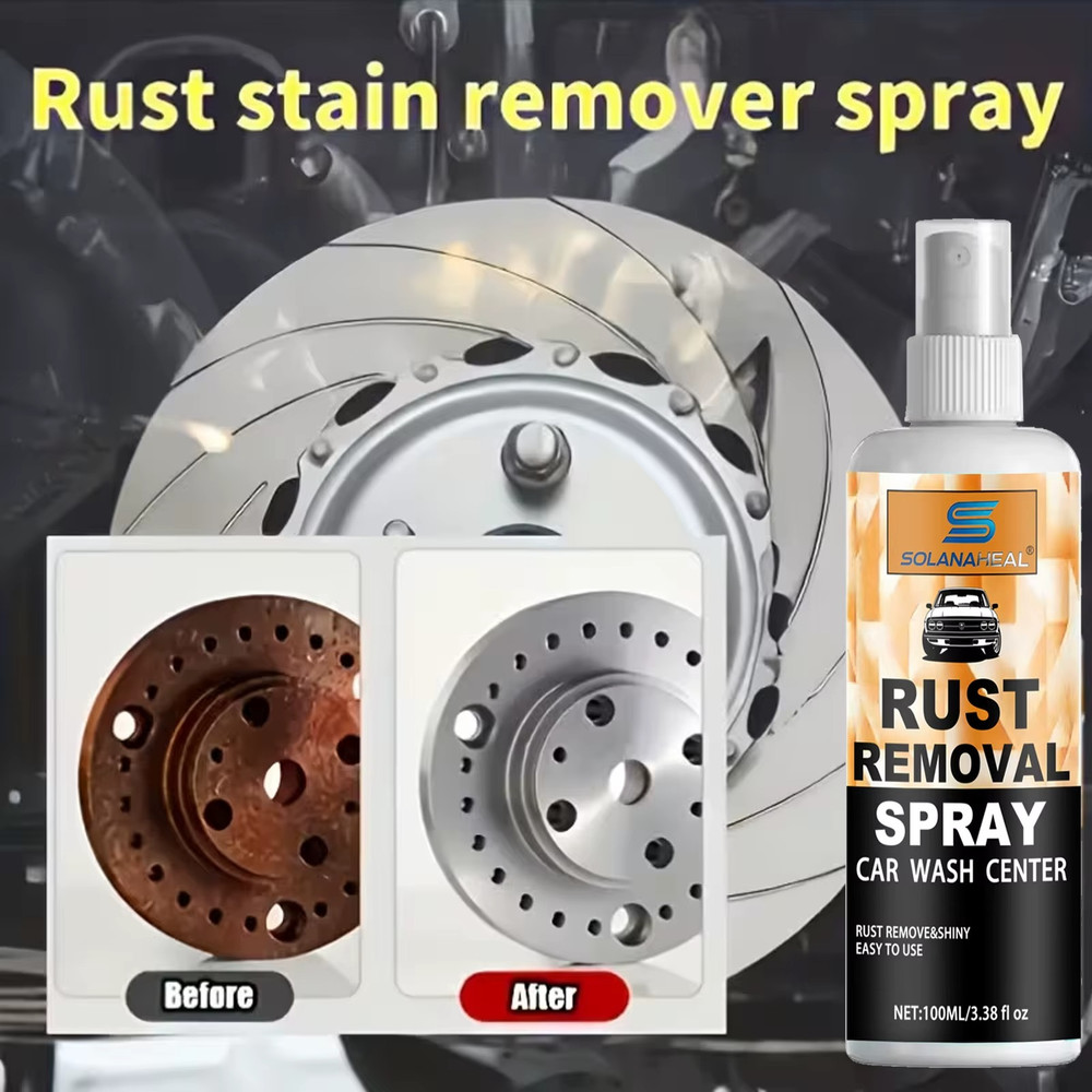 Metal Rust Remover Spray Powerful Derusting Cleaner Iron Steel Chrome Safe
