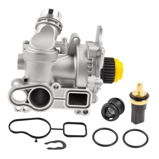 Aluminum Compatible with A3 A4 A5 A6 Q3 Q5 TT Passat Jetta Golf GTI Water Pump