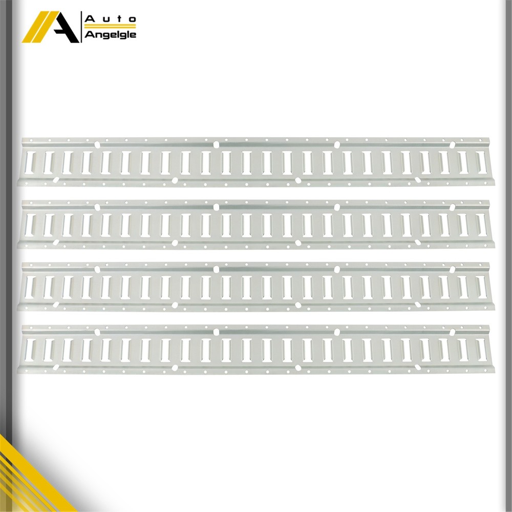 (4 Pack) 4' E Track Tie Down Rail Kit For Motorcycle Tie Downs Garages Vans