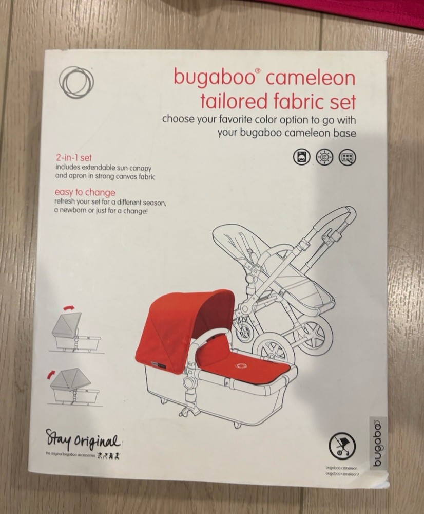 Bugaboo Chameleon Tailored Fabric Set 2-piece Hot Pink