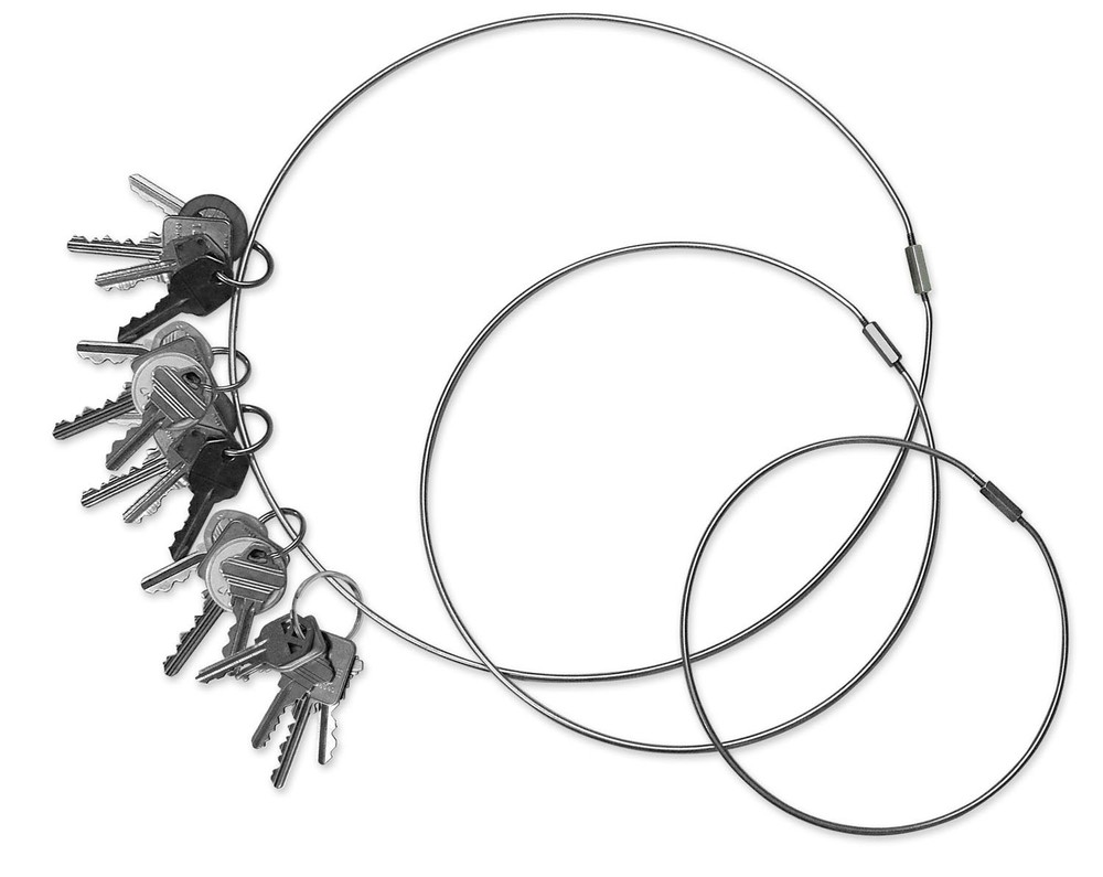 Jumbo 11 Inch Diameter Threaded Locking Key Ring, 1 Per Pack (79111)