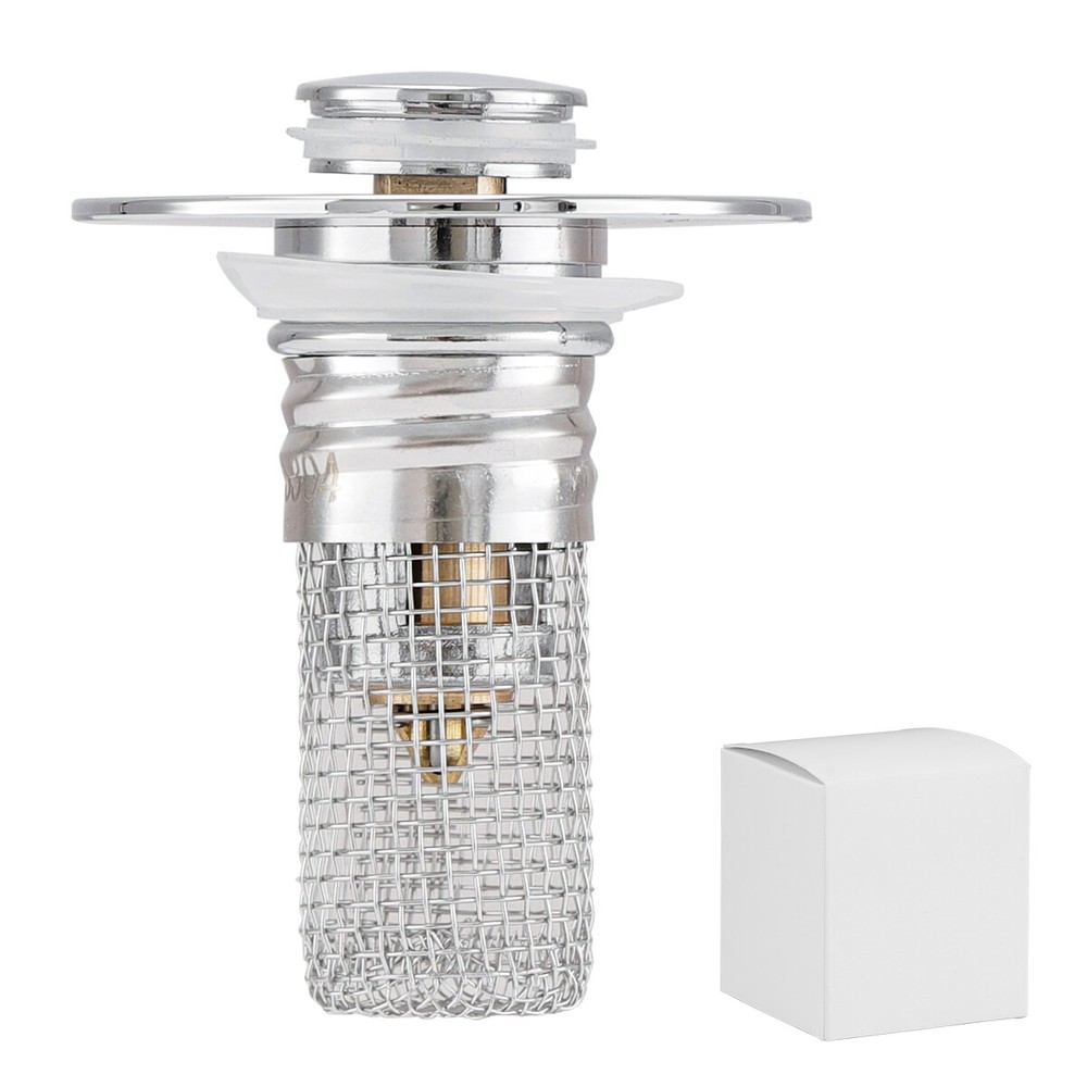 Kitchen Bathroom Sink Plug Pop-Up Stopper Wash Basin Core Bounce Drain Filter