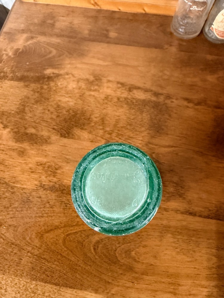 Dr. Pepper Bottle Green Glass