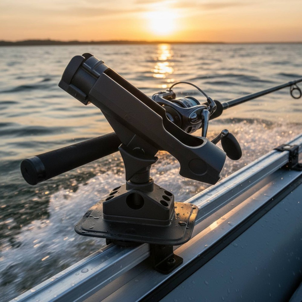 Inflatable Boat Rod Holder Detachable Design Boating Accessory Long-Lasting