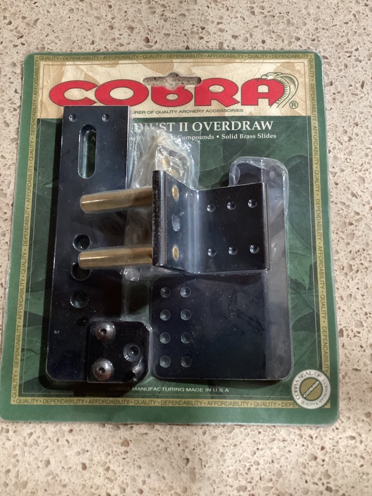 Vintage Cobra Micro Adjust II Overdraw Arrow Rest Compound Bow NOS—B30