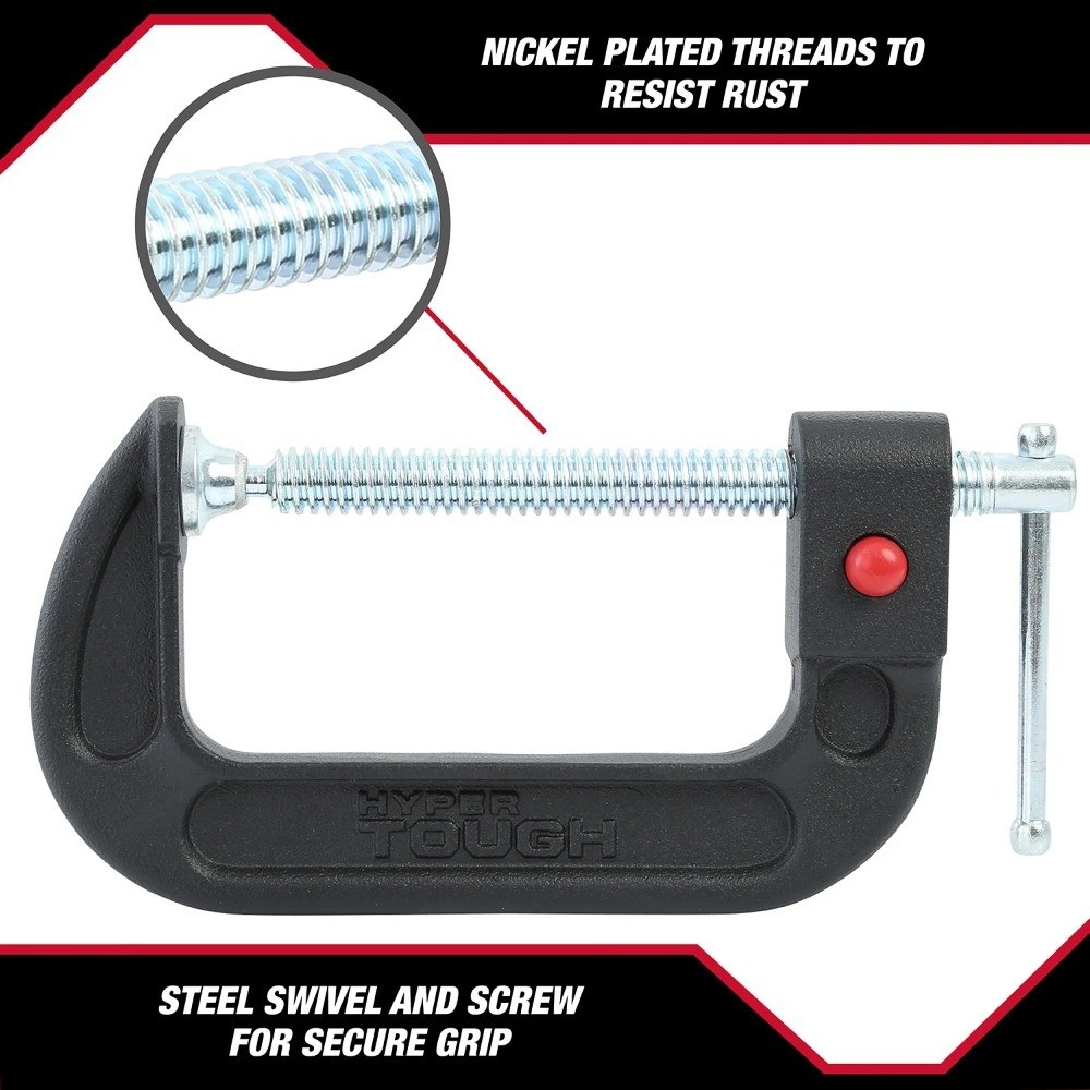 4-Inch Push Button Quick Release C-Clamp 4820V