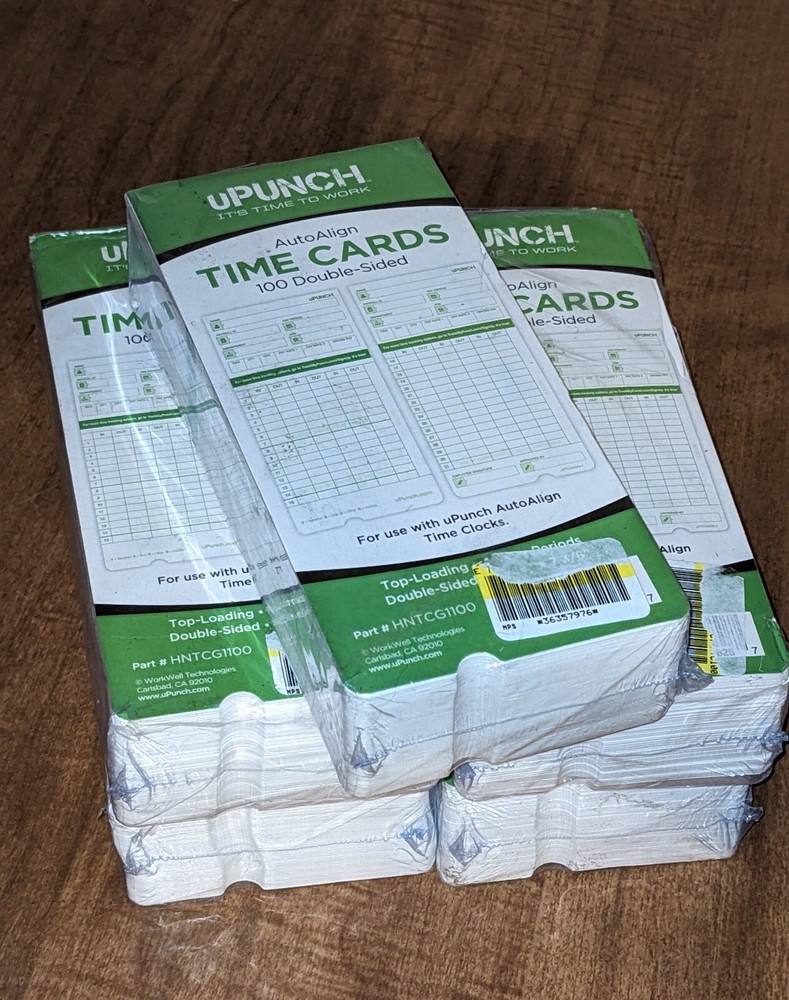 500 uPunch Time Cards
