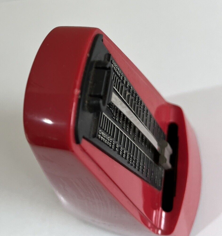 Vintage Samick Red Metronome Manual Mechanical Retro Wind Up