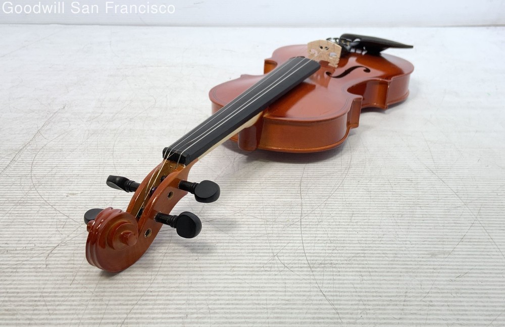 Unbranded 1/4 Size 4-String Student Violin with Bow in Hard-Side Case