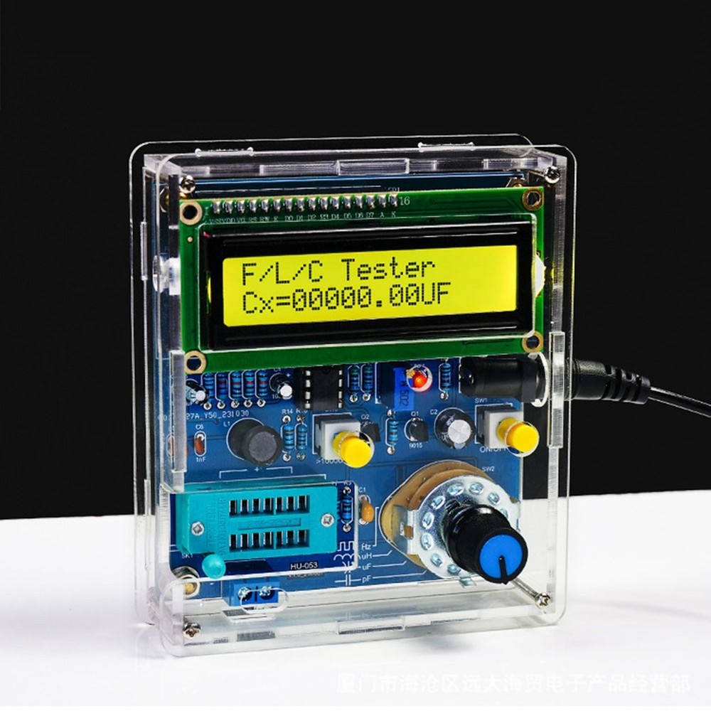 Transparent Acrylic Digital Meter for Capacitance Inductance Measurements