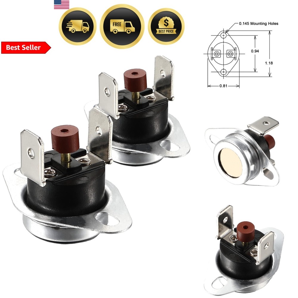 Furnace Limit Switch Replacement for Rheem HVAC System 350F 2 Pack
