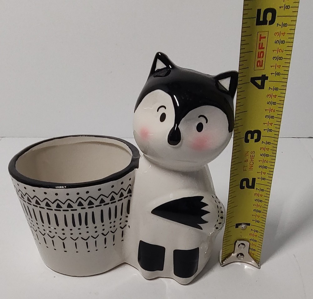 Rocket Farms Fox Ceramic Succulent Planter