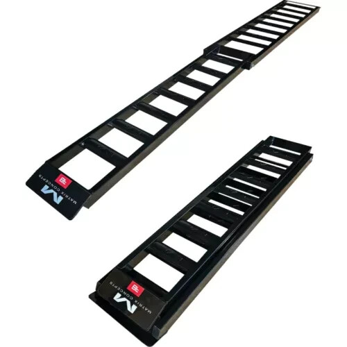 Matrix Concepts A8 Folding Aluminum Ramp - 8 ft - Black/White A8-101
