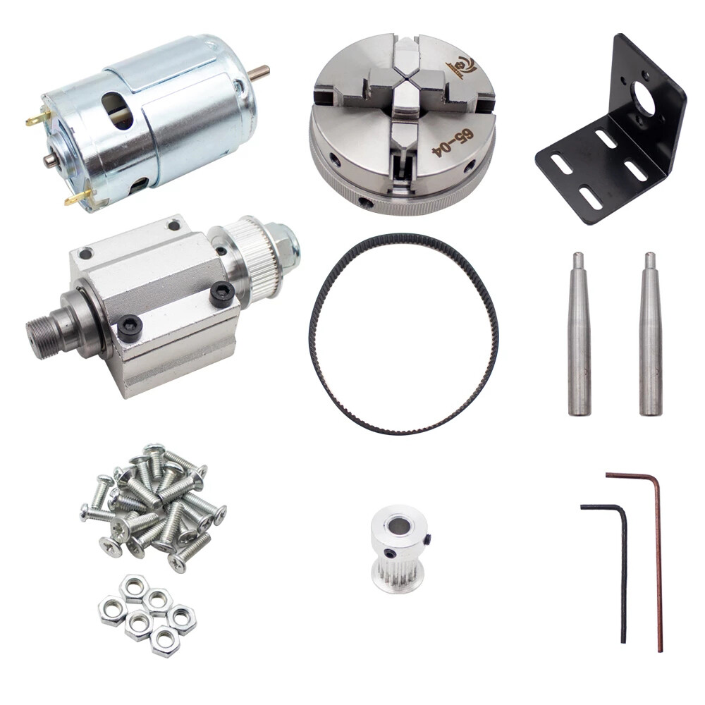 No power Multi-function 895 Motor Rotary Lathe Woodworking Spindle Chuck 65/50mm