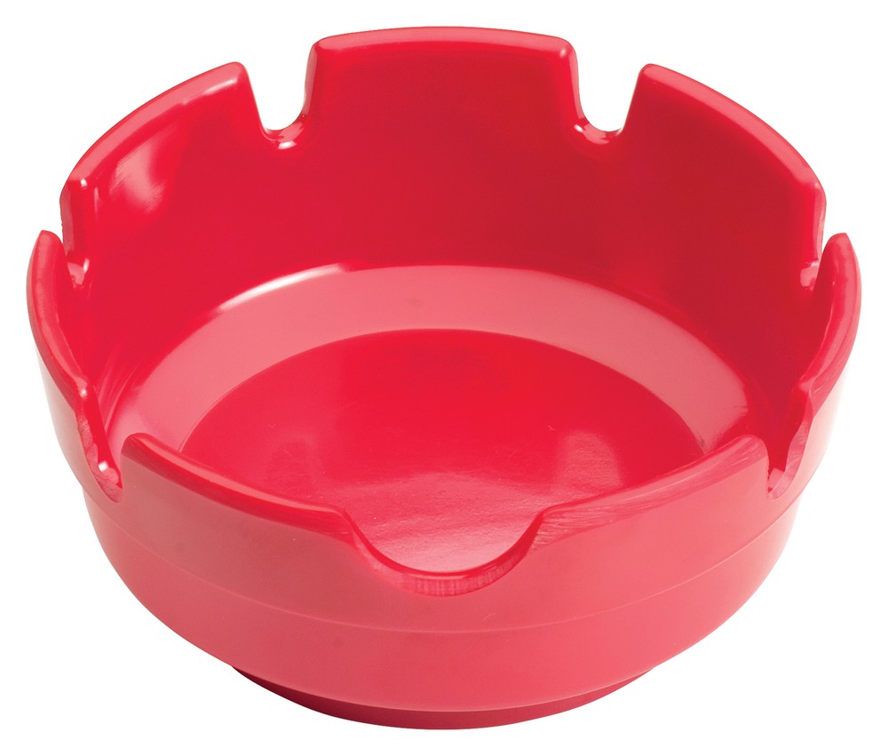 Ashtray, 4"Dia, Red, Melamine (12 Dozen)