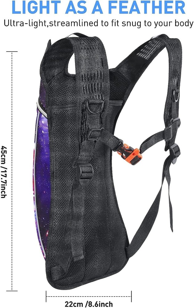 Hydration Pack, Hydration Backpack w/2L Hydration Bladder Lightweight Insulation