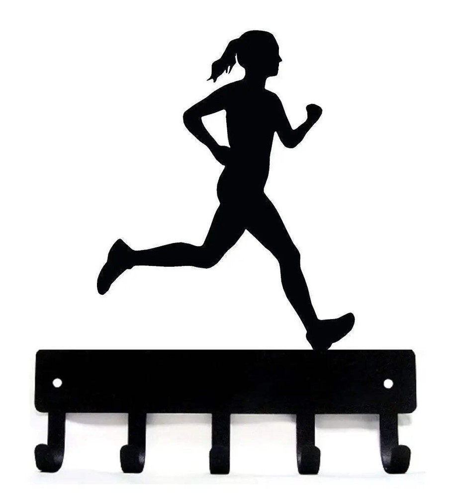 Running Female #1 - Medal Display or Key Rack