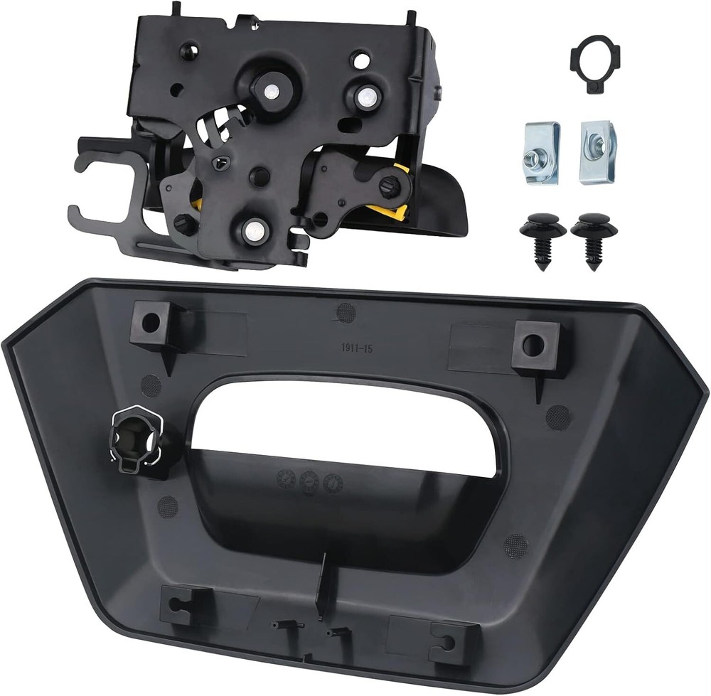 Tailgate Handle Latch with Bezel Trim Compatible with Chevy Chevrolet Avalanche