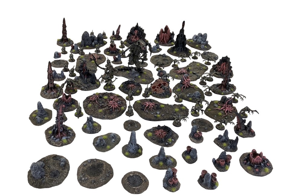 Large Tyranid Army/ Battlefield Terrain Painted Set Custom