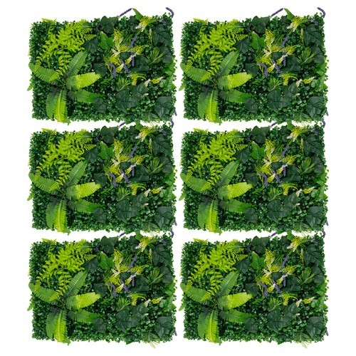 6PCS Greenery Walls, Artificial Greenery Wall, Artificial Grass Backdrop Wall~!