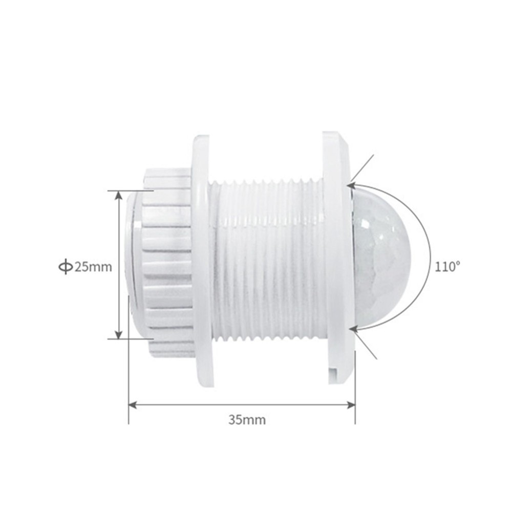 3-5m Automatic Body Infrared PIR Motion Sensor Detector Switch For LED light A