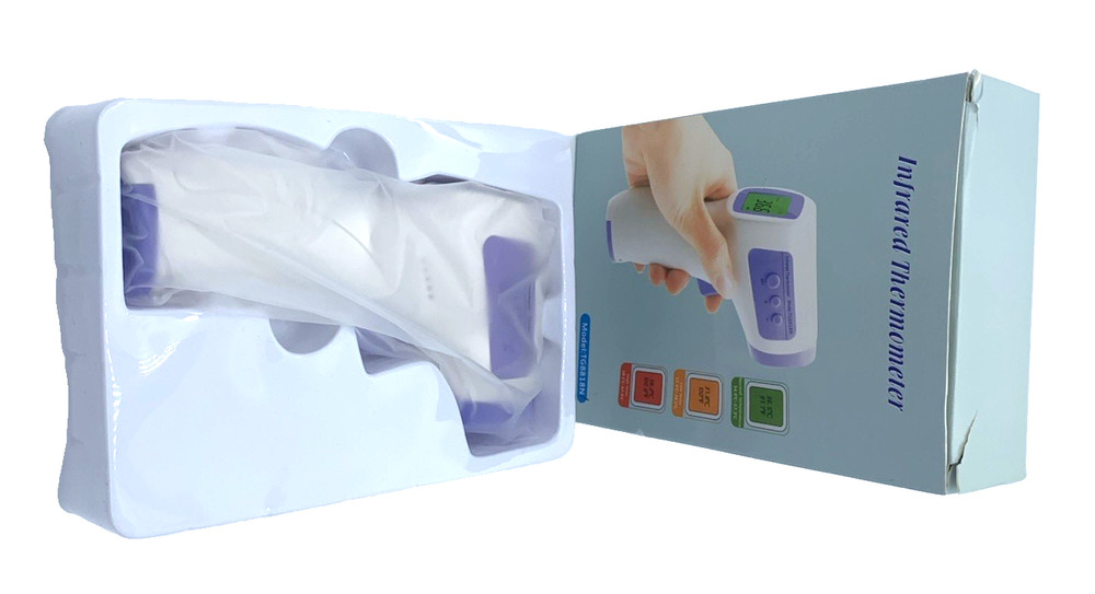 Non-Contact Infrared Digital Thermometer LCD Display Memory Function New In Box