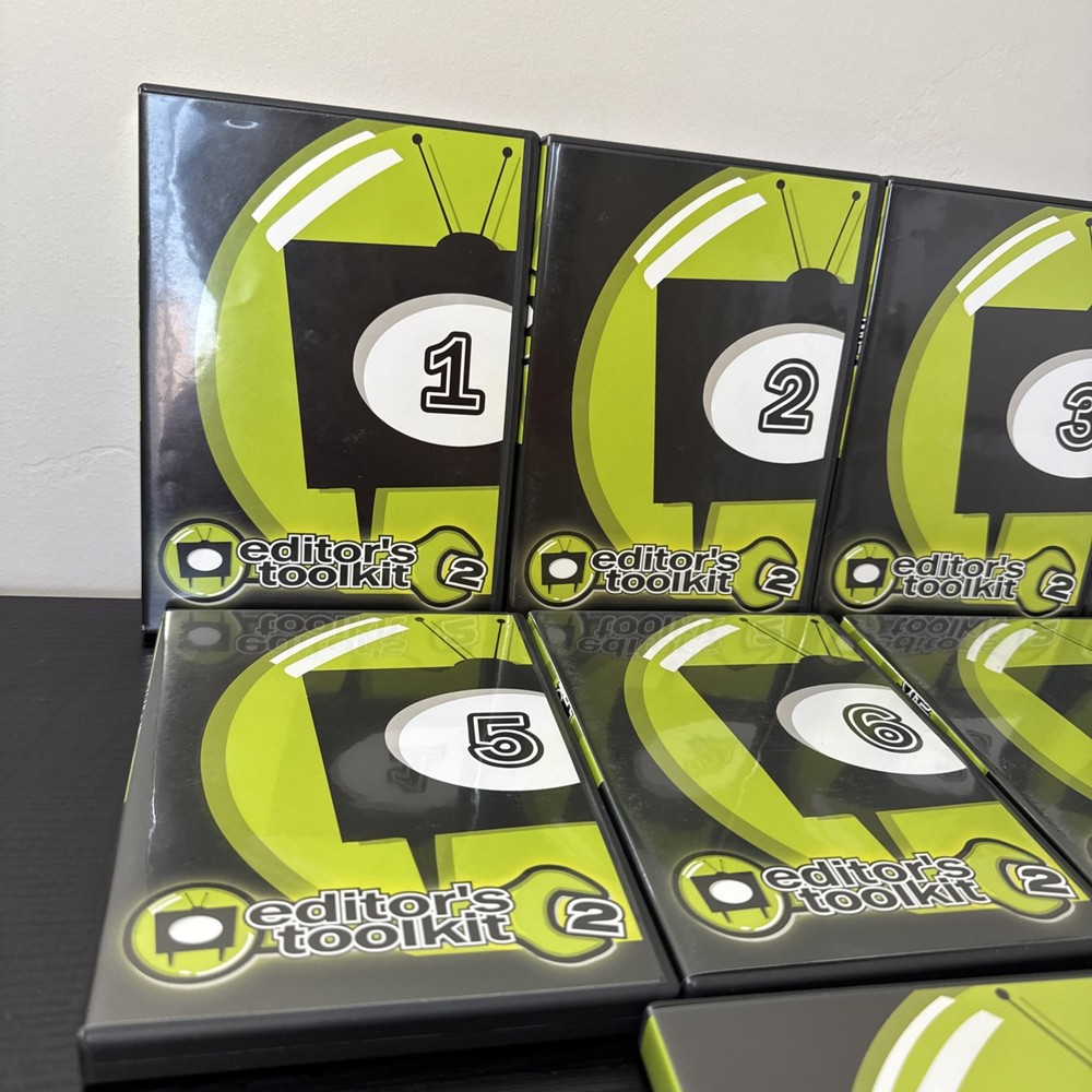 Digital Juice Editors Toolkits 2 DVD Discs Complete # 1 To #10 Editing Software