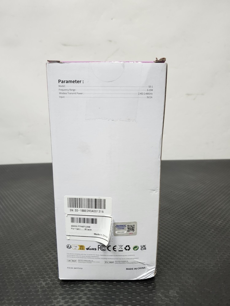 S5-1 WIRELESS SPEAKER BLACK NEW