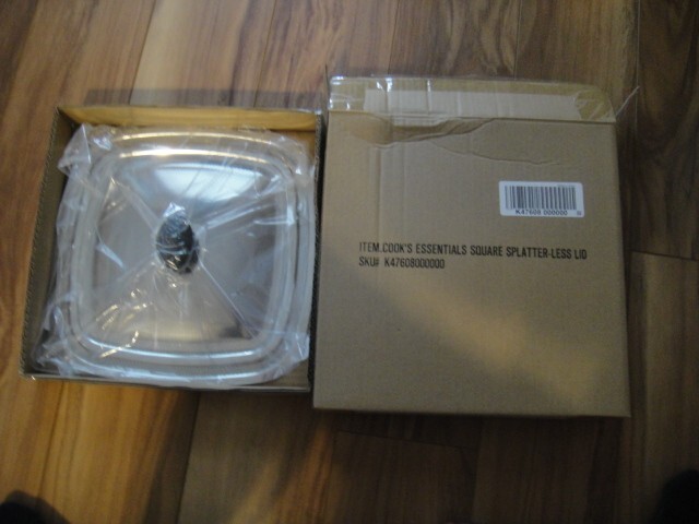 NIB Cook's Essentials Square Splatter-Less Lid