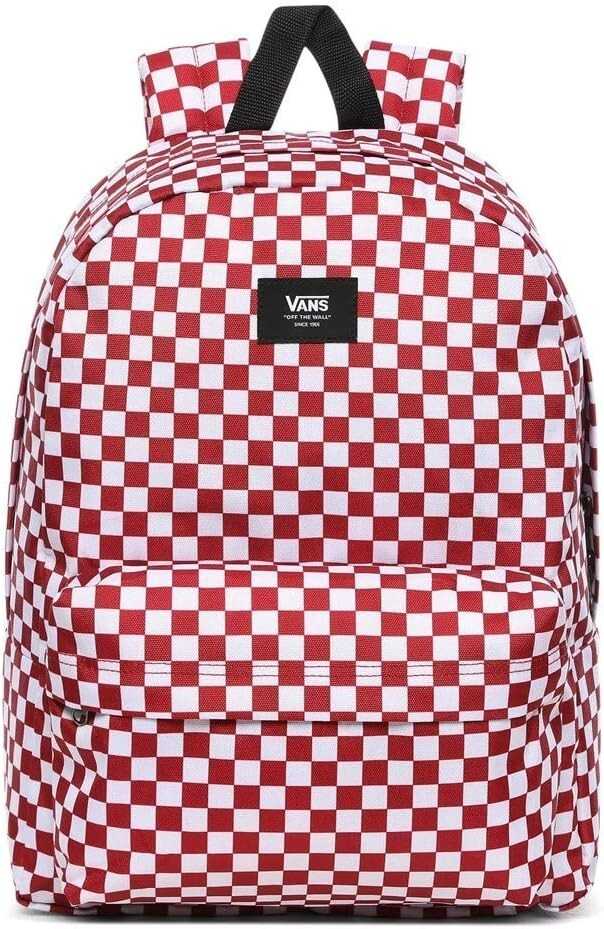 Vans Men's Old Skool III Backpack, Chili Pepper Checkerboard, OS