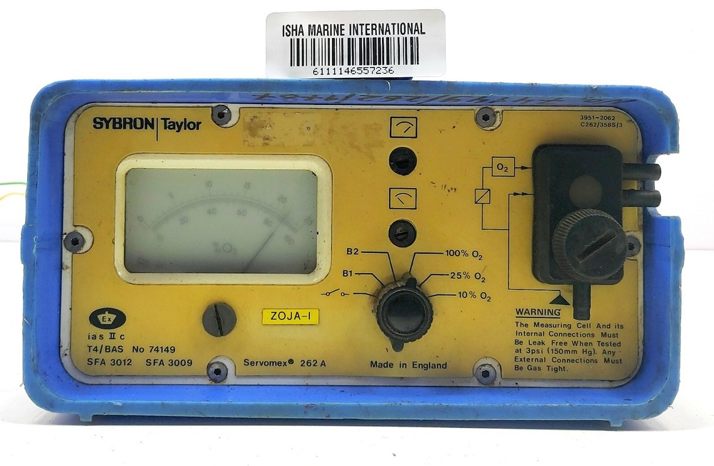 Servomax Sybron 3951-2529 Oxygen Analyzer T4/Bas