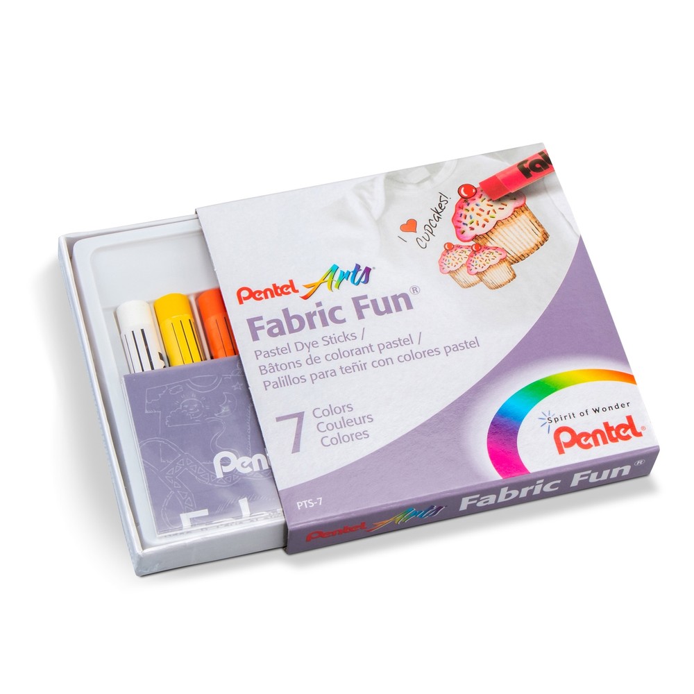 Fabric Fun Pastel Dye Sticks 7/Pkg Assorted Colors