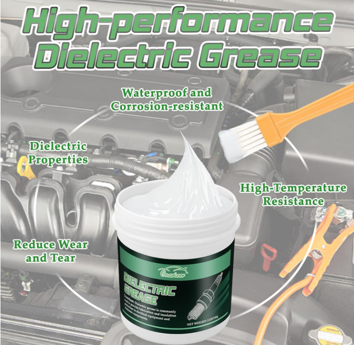 5oz Dielectric Grease for Electrical Connectors Silicone Paste for Auto & Marine